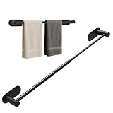 Alyvisun Handtuchhalter Schwarz, Edelstahl Handtuchhalter, Ausziehbar von 37cm bis 57.5cm,...