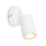 BRILONER - Wandleuchte innen schwenkbar, GU10 Fassung, max. 9 W, Leselampe, Wohnzimmerlampe, Lampe,...