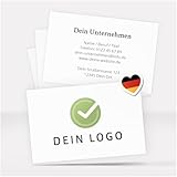 100 Visitenkarten personalisiert Beidseitig bedruckt mit Logo Text QR-Code Foto...