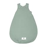 Julius Zöllner Babyschlafsack gefüttert Musselin 2,5 TOG Gr. 50/56 | 100%...