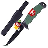 Zite Fishing Angelmesser inklusive Kunststoff Gürtel-Messerscheide - Robuster Klassiker -...
