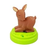 ANSMANN LED Nachtlicht „Reh“ – extra sanft leuchtendes Schlummerlicht mit Touch Sensor & Timer...