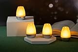 Northpoint LED Akku Lounge Lights 4er-Set mit Touchsensor Kabellos für Innen und Außen RGBW...