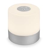 BRILONER – Mini LED Tischlampe Kabellos, Dimmbare Nachttischlampe Touch, Schreibtischlampe, USB-C,...