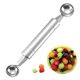 Doppelter Melonenkugelformer/Kugelausstecher, Melonenlöffel Doppelköpfiger...