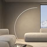 NEONA ICARUS Bogenlampe LED dimmbar – XXL Stehlampe Weiß, 2258 Lumen, 2700K Warmweiß, CRI 90,...