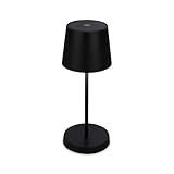 BRILONER – LED Tischlampe Kabellos, Dimmbare Nachttischlampe Touch, Schreibtischlampe, Leselampe,...