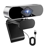 DAILINK Webcam mit mikrofon Kamera pc cam, 1080p HD Mini Facecam Videokonferenz,...