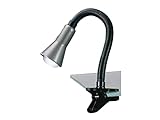 Trio Leuchten Klemmleuchte Felxo 5028010-47, Metall/Kunststoff schwarz/stahlfarbig, exkl. 1x E14,...