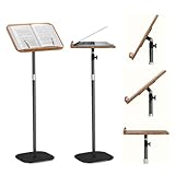 Stehpult Höhenverstellbar 46–120cm, Laptop Ständer mit Winkel Einstellbar, Verstellbarer...