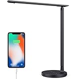iPosible Schreibtischlampe LED 23W Büro Tischleuchte 3 Farb und 7 Helligkeitsstufen dimmbar 4...