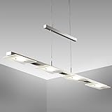 B.K.Licht - LED Pendelleuchte glas - Deckenlampe inkl. 4x 4,5W LED Leuchten - Deckenleuchte LED in...