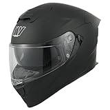 MY Motorrad Integralhelm Vollvisierhelm Mopedhelm mit Sonnenblende für Damen...