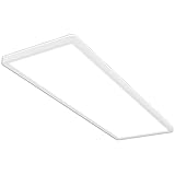 BRILONER - LED Deckenlampe mit indirektem Licht, 58cm, 22W, 3.000lm, flach, neutralweiße...
