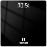 Healthkeep Personenwaage - Digital Körperwaage mit Hochpräzisions-Sensoren Tragkraft bis 180 kg,...