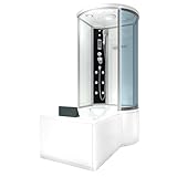 Kombination Badewanne Dusche K55-L01-EC Duschtempel 170x100 cm