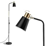 OUSFOT Stehlampe Wohnzimmer mit Höhe 146cm 230V E27 Max 40W Retro Stehleuchte mit Metall...