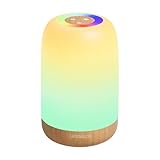 UPXNBOR LED Nachttischlampe Touch Dimmbar mit 256 RGB Farben & 4 Modi, Tischlampe Kabellos mit Timer...