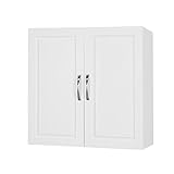 SoBuy® FRG231-W Hängeschrank mit Zwei Türen Wandschrank Badschrank Küchenschrank Medizinschrank...
