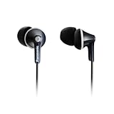 Panasonic RP-HJE125E-K ErgoFit Kabelgebundene Ohrkanalhörer, In-Ear Kopfhörer...