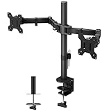 BONTEC Monitor Halterung 2 Monitore für 13-27 Zoll Flach & Curved Bildschirm, Monitor...