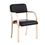 Teqler T-135663 Teqler Besucherstuhl schwarz
