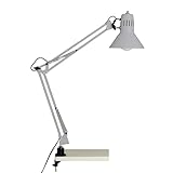 BRILLIANT Lampe, Hobby Schreibtischklemmleuchte titan, Metall, 1x A60, E27, 40W,Normallampen (nicht...
