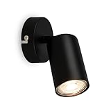 BRILONER - Wandleuchte innen schwenkbar, GU10 Fassung, max. 9 W, Leselampe, Wohnzimmerlampe, Lampe,...