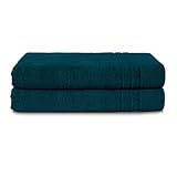 Komfortec 2er Saunatuch Set 80x200 cm aus 100% Baumwolle, XXL-Saunatücher, Sauna Handtuch, Weich,...