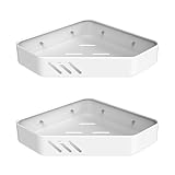 Ibergrif M34034W Duschablage ohne Bohren Ecke, 2 Stück Rostfreie Badezimmer Organizer, Badregal...