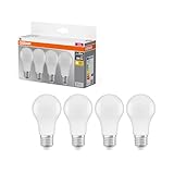 Osram LED Base Classic A, in Kolbenform mit E27-Sockel, Nicht Dimmbar, Ersetzt 60 Watt, Matt,...