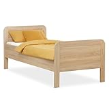 Homestyle4u Komfortbett Bett Senioren Seniorenbett 100x200 Komforthöhe Natur...