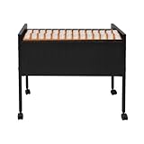 Aktenschrank Aktenordner Schwarz mit Rädern Hängemappenwagen Zum Organisieren, Sortieren und...