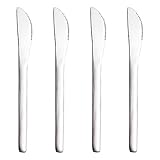 VANRA 4 Stück Tafelmesser Besteck-Set Dessertmesser-Set aus Edelstahl für kleine Kinder,...