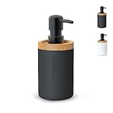 Seifenspender Bad - Seifenspender Schwarz - Seifenspender Holz - Bath Soap Dispenser - Badezimmer...