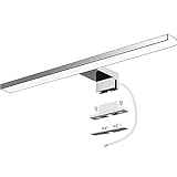 Azhien LED Spiegelleuchte Badezimmer 10W 820LM 40cm Neutralweiß 4000K,3in1 Montage 230V Wandleuchte...