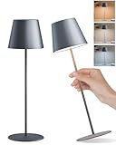 FUYO LED Tischlampe Kabellose 2er Set USB-C-Ladung Akku-Tischleuchte Outdoor mit Touch Stufenlos...