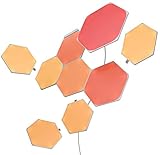 Nanoleaf Shapes Hexagon Starter Kit, 9 Smarten LED Panels RGBW - Modulare WLAN 16 Mio. Farben...
