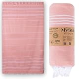MyStilo® XXL Saunahandtuch Hamamtuch - Großes, Weiches Badetuch 100x200cm, Schnelltrocknend -...
