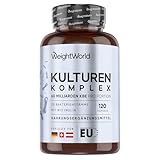 Kulturen Komplex mit 60 Mrd. KBE - 20 Bakterienstämme und Bio Inulin -120 vegane Kapseln -...