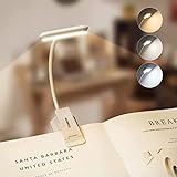 STANBOW Leselampe Buch Klemme, Touch Schalter Klemmlampe USB Wiederaufladbar, 9 LEDs Buchlampe mit 3...