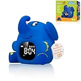 Bresser DieMaus Lichtwecker für Kinder Aufwachlicht Wecker Nachtlicht Elefant Silikon...