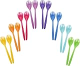 Kigima Plastiklöffel Set 16-teilig – Besonders Langlebige Eierlöffel aus Kunststoff – Ideal...