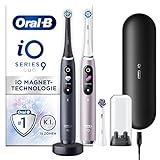 Oral-B iO Series 9 Elektrische Zahnbürste/Electric Toothbrush, Doppelpack & 3 Aufsteckbürsten, 7...