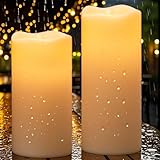 Eldnacele Solar LED Kerzen für Außen, SolarKerzen Outdoor, Wasserdichte Solarleuchte, Akku,...