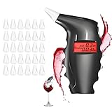 Alkoholtester Polizeigenau, Professioneller Alkoholtester mit 30 Mundstücke, Promilletester...
