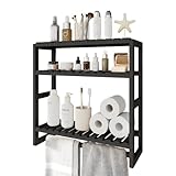 Bamworld Badezimmer Regal Badmöbel Bambus 3 Etagen Organizer Badezimmermöbel Für die Wand...