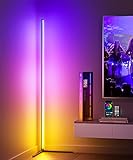 Ydene LED Stehlampe Wohnzimmer Dimmbar Stehleuchte 165cm RGB Standleuchte mit APP Musikmodi...