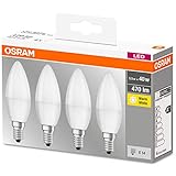 Osram Lamps LED Base Classic B Lampe, in Kerzenform mit E14-Sockel, nicht dimmbar, Ersetzt 5.5W = 40...