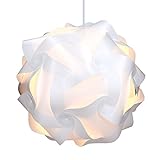 kwmobile DIY Puzzle Lampe XL Deckenlampe - Pendelleuchte Schirm Lampe - Set mit Deckenbefestigung...